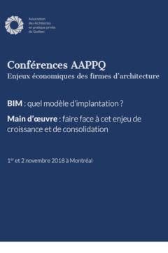 Conférences AAPPQ | Enjeux économiques des firmes d’architecture