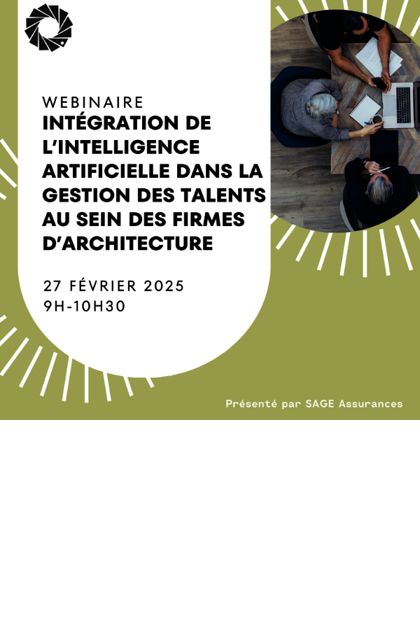 Intégration de l’intelligence artificielle dans la gestion des talents au sein des firmes d’architecture